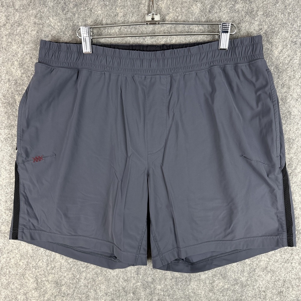 Rhone Mako Shorts Men's Size Large Gray 6.5" Inseam Lined Athletic Running Gym